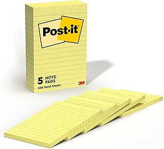 Post-it Pop-Up notlar, 10,2 x 15,2 cm, 5 blok, Amerika'n n #1 Favorite Sticky Notes, kanarya sar s, temiz mesafe, geri d n t r lebilir (660-5 adet)