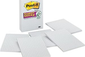 Post-it Süper Yapışkan Notlar, 4×6″, 3 Ped, 2x Yapıştırma Gücü, Mavi Izgara Çizgileri ile Beyaz, Geri Dönüştürülebilir (660-SSGRID) — %33 İndirim | Amazon TR Fırsatı