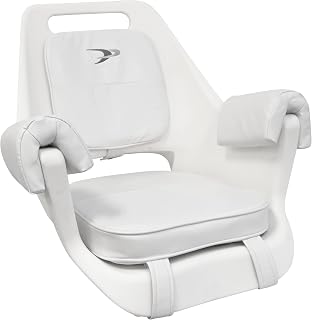 Wise 8WD007-3-710 Deluxe Pilot Sandalye Minderli ve Montaj Plakalı, Beyaz