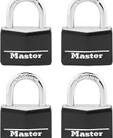 Master Lock 141Q Kapaklı Alüminyum Anahtarlı Asma Kilit, 4’lü Paket, Siyah — %40 İndirim | Amazon TR Fırsatı