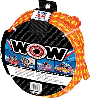 Wow World of Watersports, çekme halatları, yüzen köpük şamandıralar, minimum esneme