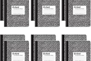 Oxford Kompozisyon not defteri, kolej çizgili kağıt, 24 x 19 cm, siyah mermer kapak, 100 yaprak, paket başına 12 adet (63796) — %31 İndirim | Amazon TR Fırsatı