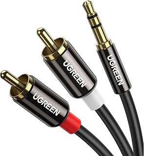 Ugreen RCA 3.5mm Aux Ses Kablosu, 2 Metre