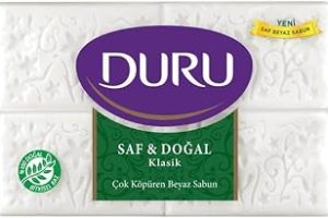 DURU Saf&Doğal Klasik Sabun, 150 Gramx4 — %25 İndirim | Amazon TR Fırsatı