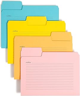 Smead SuperTab Notes Folder, Büyük Boy 1/3 Kesim Tableti, Harf Boyutu, Çeşitli Renkler, Paket başına 12 (11650)