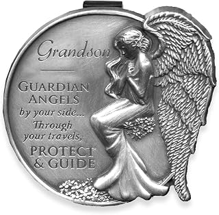 Angelstar 15687 Grandson Guardian Angel Vizör Klipsli Vurgu, 5,5 cm, Siyah