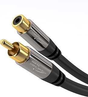 KabelDirekt – Cinch uzatma kablosu – 5m