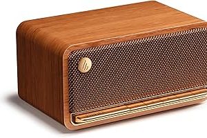 Edifier MP230 – Retro tasarımlı taşınabilir Bluetooth hoparlör, kablosuz. Bluetooth, AUX ve Micro SD kart üzerinden oynatma | kahverengi ahşap — %57 İndirim | Amazon TR Fırsatı