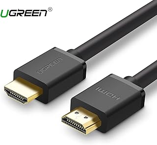 Ugreen UHD 4K Yüksek Hızlı Ethernet ve HDMI Kablosu, Siyah, 3 Metre