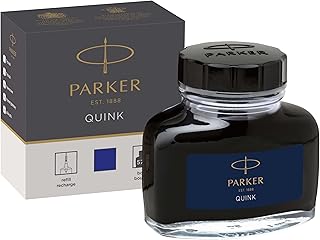 PARKER Quink Dolma Kalem Şişe Mürekkebi, 57 ml, Mavi