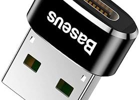Baseus, Bilgisayar/Telefon Mini Hub Adaptörü, Siyah, 3A, Giriş: USB Type A 2.0, Çıkış: USB Type C,Seyahat Boy, Hafif — %24 İndirim | Amazon TR Fırsatı