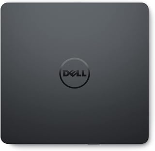 Dell Slim DW316 - Sürücü - DVD+-RW (+-R DL) DVD-RAM - 8x8x5x - USB2.0 - Harici - Inspiron 14 54XX, 15 55XX, 17 5758, OptiPlex 3020, 9020, Vostro 15 3558, XPS 13 için (784-B BBI), siyah