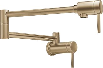 Delta 1165LF modern duvar askısı Double Griff pot Filler musluk Dual Swing J, 1165LF-CZ