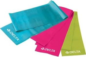 Delta Elite Deluxe Pilates Egzersiz Bandı, 3’lü, Mavi/Pembe/Yeşil — %20 İndirim | Amazon TR Fırsatı