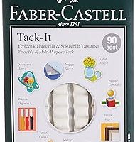 Faber-Castell Tack-it Beyaz, 50 gr, 90 Parça, Yeniden Kullanılabilir Hamur Yapıştırıcı, Sökülebilir ve İz Bırakmaz — %41 İndirim | Amazon TR Fırsatı