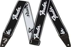 Fender WeighLess Running Logo Gitar Askısı 5,1 cm, Siyah/Beyaz — %43 İndirim | Amazon TR Fırsatı