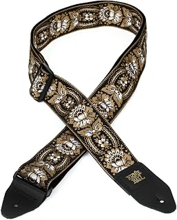 Ernie Ball Jacquard Weave Gitar Askısı Kalıbı: Royal Orleans (Altın-Siyah)