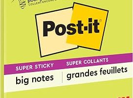 Post-it Süper Yapışkan Büyük Notlar, 11″ x 11″, 1 Ped, 2X Yapıştırma Gücü, Neon Yeşili (BN11G) (1’li Paket) — %66 İndirim | Amazon TR Fırsatı