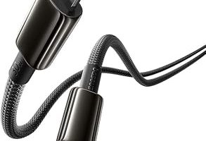 Baseus Tungsten Gold Air 30W Type-C to Lightning (iP) Hızlı Şarj ve Veri Aktarım Kablosu, PD Destekli Örgülü Kopmaz Yapı, iPhone ve iPad Uyumlu, 2 Metre, Cluster Siyah — %33 İndirim | Amazon TR Fırsatı