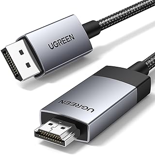 UGREEN 4K@60Hz DisplayPort HDMI Kablosu Tek Yönlü DP 1.2 – HDMI 2.0 Kablosu HDR Aktif Alüminyum Örgülü DP’den HDMI’ya Dönüştürücü Çoklu Ekran için Monitör, Projektör, Dell, Lenovo (1M) ile Uyumlu — %24 İndirim | Amazon TR Fırsatı