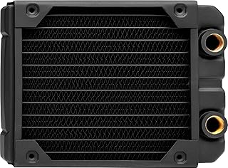 Corsair Hydro X Serisi, XR5 120 mm radyatör (tekli 120 mm fan sabitlemeleri, kolay kurulum, yüksek kaliteli poliüretan kaplama, entegre vida kılavuzları) siyah