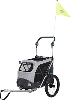 TRIXIE 12796 bisiklet römorku, hızlı katlama fonksiyonu, M