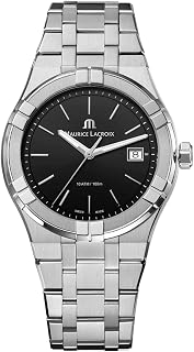 Maurice Lacroix Men's Black Aikon Quartz Watch AI1108-SS002-330-1