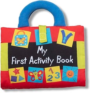 Melissa & Doug K'S Kids My First Activity Book 8 sayfalı yumuşak kitap, bebekler ve bebekler için