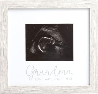 Kate & Milo Rustik Büyükanne Sonogram Resim Çerçevesi, Hamilelik Duyurusu, Ultrason Bebek Fotoğraf Çerçevesi, Cinsiyet-Nötr Bebek Hatıra Çerçevesi, Masa Üstü ve Duvar Dekoru, 4x5 Fotoğraf Ekleme,