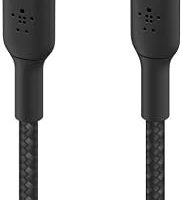 Belkin Örgülü USB-C – Lightning Kablosu (Hızlı Şarj Kablosu) Hızlı Şarj MFi Sertifikalı USB-C Kablosu (1m, Siyah) — %48 İndirim | Amazon TR Fırsatı