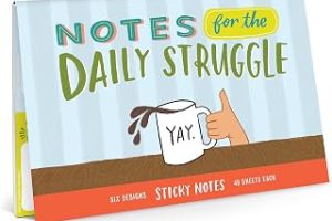 Em & Friends Daily Struggle Yapışkan Not Paketi, 6 Yapışkan Not Pedi Seti, 6,3 x 6,3 cm ve 40 Yaprak — %20 İndirim | Amazon TR Fırsatı