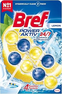 Bref WC Power Aktiv Limon Duo Pack 2'li Klozet Temizleme Topları 1 x 2 Adet, Limon 2, İkili