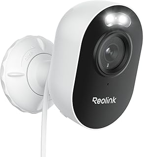 REOLINK Spotlu dış mekan güvenlik kamerası, Lumus 1080P HD Plug-in WiFi kamera, ev güvenlik sistemi için, PIR hareket algılama, çift yönlü konuşma ve siren alarmı, su geçirmez, mikro SD kart depolama