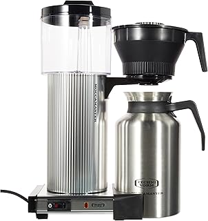Moccamaster Filtre Kahve Makinesi CDT, Paslanmaz Çelik Termoslu, Parlak Gümüş