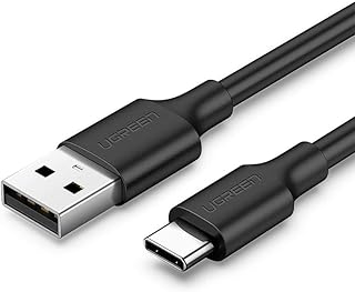 UGREEN 2.0 A USB-A & USB-C & Şarj ve Data Kablosu, 50 Santimetre, Siyah, 60115