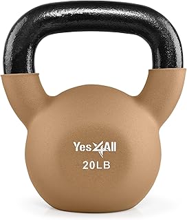 Yes4All Neopren Kaplamalı Ayarlanabilir Girya ve Girya Setleri, Evde spor ve dambıl ağırlık antrenmanı için el ağırlıkları seti
