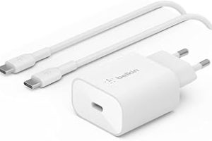 Belkin BoostCharge PPS ile 25W duvar şarj cihazı (USB-C Güç Dağıtımı, iPhone, Samsung, Galaxy Tab, iPad vb. İçin hızlı şarj, USB-C – USB-C kablosu dahil) — %23 İndirim | Amazon TR Fırsatı