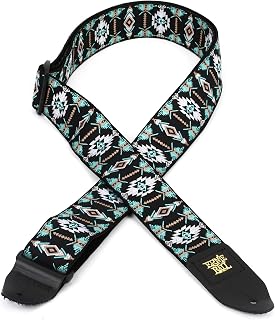 Ernie Ball Jacquard Weave Gitar Askısı, Güneybatı Turkuaz Desen