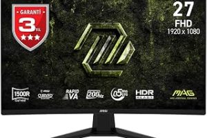 MSI 27 MAG 274CF E20, Gaming Monitör, FHD, 16:9, Curve 1500R — %23 İndirim | Amazon TR Fırsatı