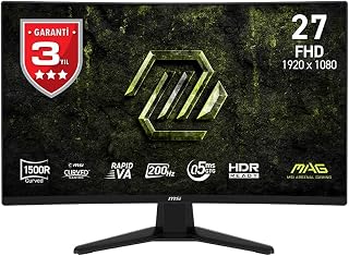 MSI 27 MAG 274CF E20, Gaming Monitör, FHD, 16:9, Curve 1500R