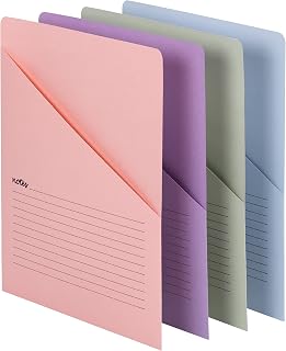 Smead Organized Up Notes Slash File Ceket, Mektup Boyutu, Çeşitli Renkler, Paket başına 12 adet (75429)