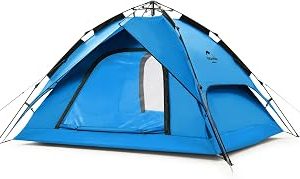Naturehike 3 veya 4 Kişilik Otomatik Açılır Taşınabilir Anında Çift Katlı Kamp için Taşıma Çantalı Dome Çadır — %25 İndirim | Amazon TR Fırsatı