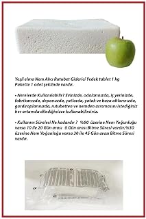 Dikdörtgen Yedek Tablet Nem Alıcı Yeşil Elma 1 Kilogram