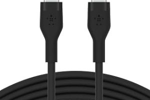 Belkin BoostCharge Flex Silikon USB Tip C – C Kablo (1M/3,3FT), USB-IF Sertifikalı Güç Dağıtımı PD Hızlı Şarj Kablosu- Siyah — %25 İndirim | Amazon TR Fırsatı