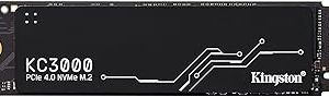 Kingston KC3000 PCIe 4.0 NVMe M.2 SSD – Masaüstü ve dizüstü bilgisayarlar için yüksek performanslı bellek, -SKC3000S/512G, siyah, 512GB — %43 İndirim | Amazon TR Fırsatı