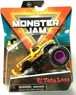 MonsterJam El Toro Loco, Wheelie Serisi 19 (1:64 Ölçek) Sarı