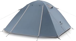Naturehike P-Serisi Kamp Çadırı 4 Mevsimde 2-3 Kişilik, Ultra Hafif Sırt Çadırı, Açık Hava Etkinlikleri için Anti-UV Aile Çadırı