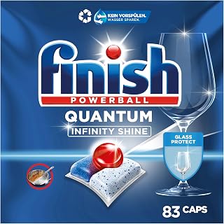 Finish Quantum Infinity Shine 83 Kapsül Bulaşık Makinesi Deterjanı Tableti (1 x 83 Kapsül)