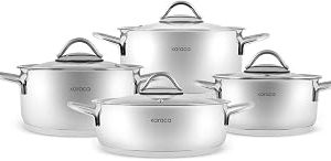 Karaca Sakura Powersteel 8 Parça 316 Çelik Tencere Seti — %20 İndirim | Amazon TR Fırsatı