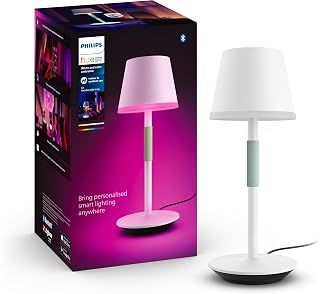 Philips Hue GO Belle Taşınabilir Masa Lambası - Beyaz - 25.000 Saat Ampul Kullanım Ömrü
